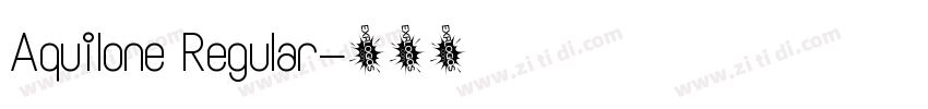 Aquilone Regular字体转换